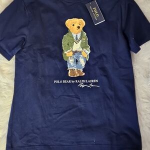KID’S POLO BY RALPH LAUREN CLASSIC FIT POLO BEAR JERSEY TEE